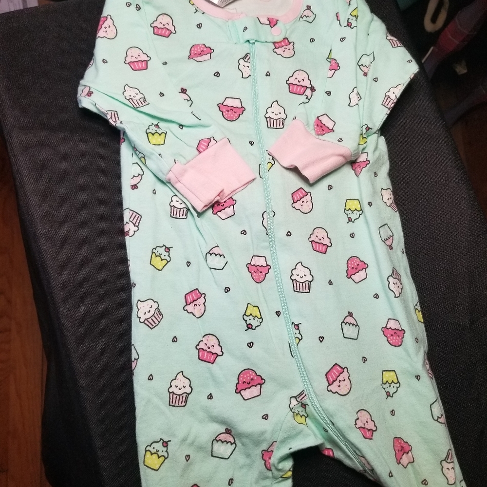 Onesies Brand Cupcake Footed Pajamas